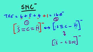 LEWIS STRUCTURE OF SNC [upl. by Novyaj700]