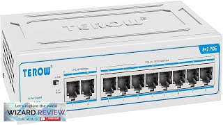 10Port Gigabit PoE Network Switch Featuring 8 PoE 2 Uplink Ports 8023afat Review [upl. by Tillinger885]