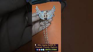 American Diamond earrings  Latest Trendy silver polish first quality stud  Salem Imitation shop [upl. by Noyar389]