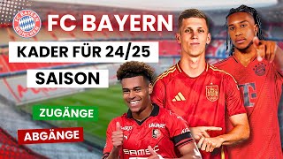 🟥🟦 BayernTransfers 20242025 So sieht der Kader aus 🔥 [upl. by Aiht]