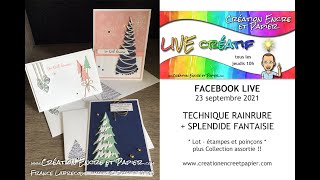 Technique Rainure avec Splendide Fantaisie  FB LIVE 23 septembre 2021 [upl. by Jule]