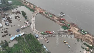 Live Rescue operations underway in northern China after heavy floods [upl. by Maryl]