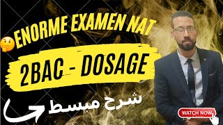 exercice dosage 2BAC série n  4 FORT 🔥🔥🔥اصعب امتحان ممكن تشوفو pr AITELAJINE [upl. by Aliam]