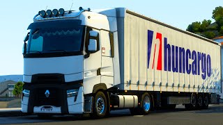 ETS2  Renault T Evolution Low Deck And Fliegl Trailer 140  ProMods 252 [upl. by Prinz222]