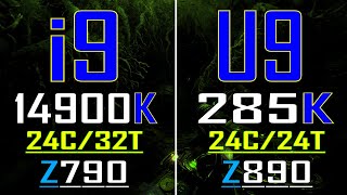 CORE ULTRA 9 285K vs INTEL i9 14900K  PC GAMES TEST [upl. by Plumbo]