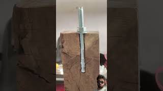 Anchor bolt diy anchorbolt satisfying tools woodworking youtubeshorts shorts shortsvideo [upl. by Aidahs563]