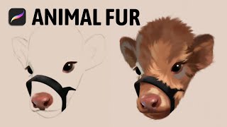 Painting Animal Fur  Quick amp Easy [upl. by Eilyw]