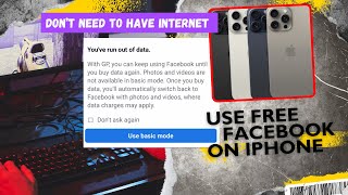 How to use free facebook on iphone Use basic mode is every iphone series [upl. by Mossberg]