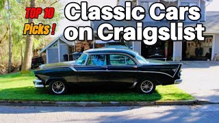 TOP 10 Classic Cars for Sale by Owner on Craigslist  Best Picks [upl. by Itisahc]