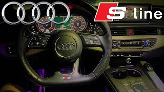 Audi A4 Avant 30 V6 TDI Quattro Sline 2017 217 Hp  Night POV [upl. by Ahsiened420]