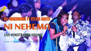 ALI MUKHWANA FT SYLVIA AKOTH  NI NEHEMA LIVE MINISTRATION  KISUMU 2024 WORSHIP [upl. by Firestone]