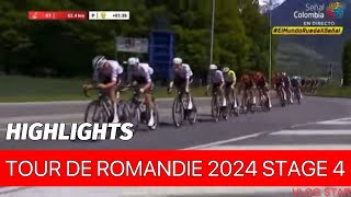 TOUR DE ROMANDIE 2024 STAGE 4 HIGHLIGHTS [upl. by Mcclimans176]