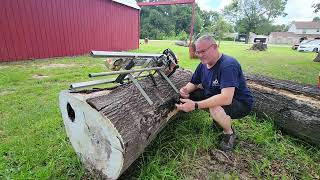 Granberg chainsaw mill and winch test [upl. by Chadabe]