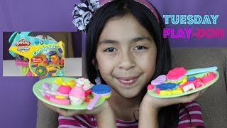 PLAY DOH Candy JarMake Cupcakes Ice Cream LollipopsTuesday Play DohB2cutecupcakes [upl. by Akinoj465]