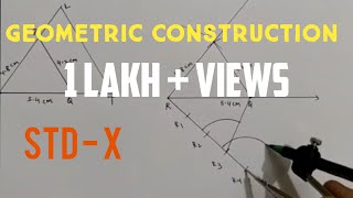 Geometric construction std 10th practice set 41 I Part 1 I Construction of similar triangles I [upl. by Artemisa447]