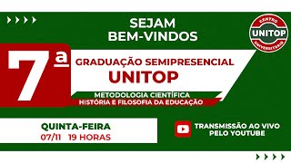 AULA 7  UNITOP METODOLOGIA CIENTÍFICA E HISTÓRIA E FILOSOFIA DA EDUCAÇÃO [upl. by Asiole215]