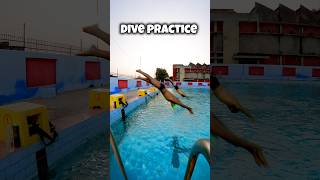 Swimming Dive Practice 🏊🏻‍♀️ swimmingtips pool swimming dive [upl. by Giarc242]