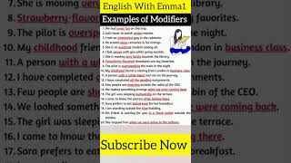 What are Modifiers in Sentences  Modifiers in English Grammar  englishgrammar shortsenglish [upl. by Susi]