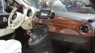 Fiat 500C Riva Interior Design Trailer  AutoMotoTV [upl. by Alger]