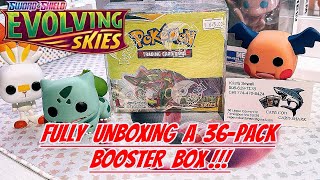 I Opened Up An ENTIRE Pokémon Evolving Skies 36 Booster Box [upl. by Nylissej]