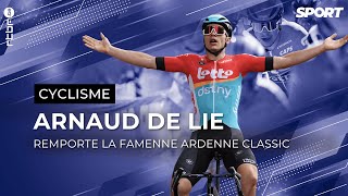 Arnaud De Lie remporte sa deuxième FamenneArdenne Classic [upl. by Zat]