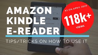 How to use a Kindle eReader For first timers [upl. by Hartley]