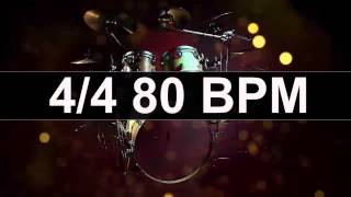 🔴 Drums Metronome 80 BPM [upl. by Nohsid63]