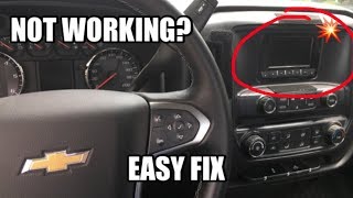 How To Fix 2014 Silverado Radio Not Working Problem in 1 Minute [upl. by Ainatnas304]