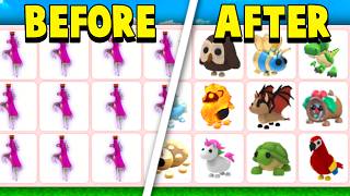 Trading 100 Ride Potions In Adopt Me [upl. by Demha]