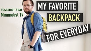 Gossamer Gear Minimalist 19 Review Top Lightweight Urban amp Hiking Backpack for City amp Trail [upl. by Nylirahs]