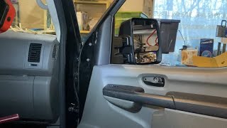 Nissan NV3500 passenger side mirror replacement [upl. by Onra799]