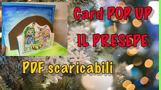 Natale Card Pop Up Il Presepe  La Natività PDF Scaricabili Scuola Primaria [upl. by Lleznov]