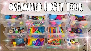 ORGANIZED FIDGET COLLECTION TOUR HIGHLY SATISFYING [upl. by Ayadahs]