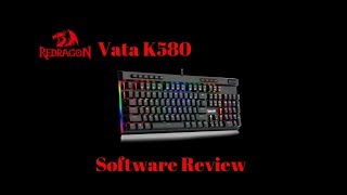 Redragon K580 Vata Mechanical Gaming Keyboard Software Review [upl. by Lihas]