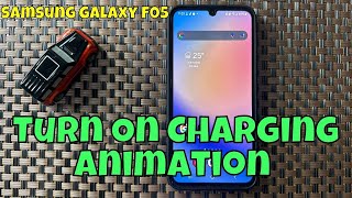 How To Turn On Charging Animation On Samsung Galaxy F05 [upl. by Oirramed]