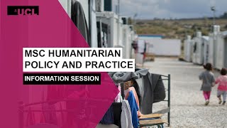 MSc Humanitarian Policy and Practice  Information Session [upl. by Nations]