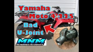 Yamaha Moto 4 225  Rear Output Rebuild  Drive UJoint  Yoke Removed [upl. by Notluf]