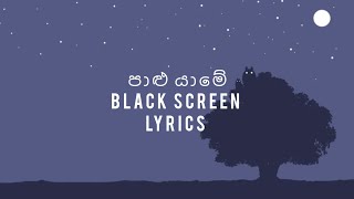 පාළු යාමේ 💗  Palu Yame  Black Screen Lyrics [upl. by Sabra]