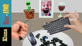 Kluna Tik eating Keyboard Computer Mouse  Kluna Tik Style Dinner 37  ASMR eating sounds no talk [upl. by Derwon]