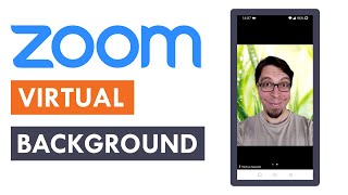 How to change Zoom background on Android QUICK and EASY [upl. by Darmit475]