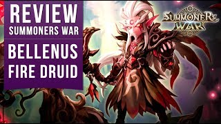 Review Bellenus Fire Druid  Onde Usar e Como Runar  Summoners War [upl. by Lisabet]