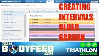 CREATING INTERVAL TRAINING ON GARMIN  Bodyfeed Triathlon amp Running Training Plans [upl. by Joktan]