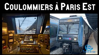 HD CABRIDE  De Coulommiers à Paris EST à bord dune Z2N  Z20500 [upl. by Wilden]