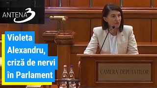 Violeta Alexandru criză de nervi în Parlament ”Festival de populism” [upl. by Yetnom600]