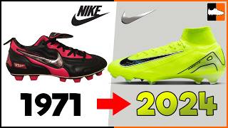 Evolution of NIKE Football Boots Ronaldo Mbappe Cristiano Boot History [upl. by Bensen]