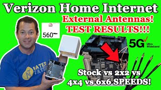 ✅ TEST RESULTS Verizon 5G Home Internet New Cube Gateway  External Antenna Speeds  ARCXCI55AX [upl. by Sirahs]