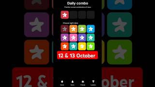 Starsfi Daily combo puzzle Today  12 amp 13 October starsfi puzzle code [upl. by Eizzo]