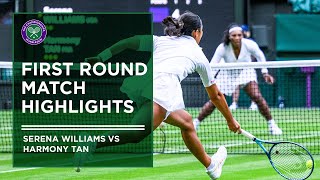 Serena Williams vs Harmony Tan  First Round Highlights  Wimbledon 2022 [upl. by Sucerdor]