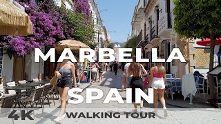 4K Marbella Spain  Walking Tour 2022 [upl. by Ybocaj]