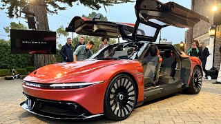 Up close with the DeLorean Alpha5 EV  Pebble Beach 2022 [upl. by Borer]